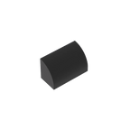 Gobricks GDS-M063 Curved Brick 1 x 2 x 1 No Studs | Compatible Building Block