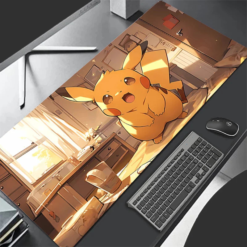 Pikachu Gamer Cabiner Keyboard Rug XXL P-pokemonS Desktop Mouse Pad
