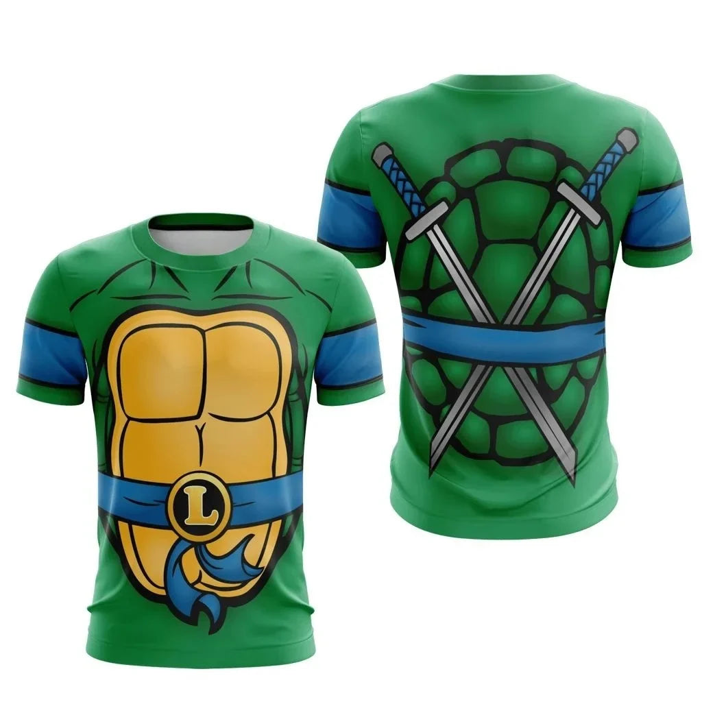 Bandai Ninja Turtles Classic Anime Cosplay Costume Full Print Adult