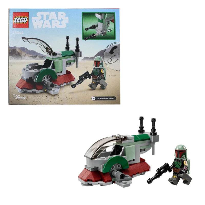 LEGO 75344 Star Wars Boba Fett's Starship Microfighter, Building Toy Vehicle with Adjustable Wings and Flick Shooters - LEGO75344