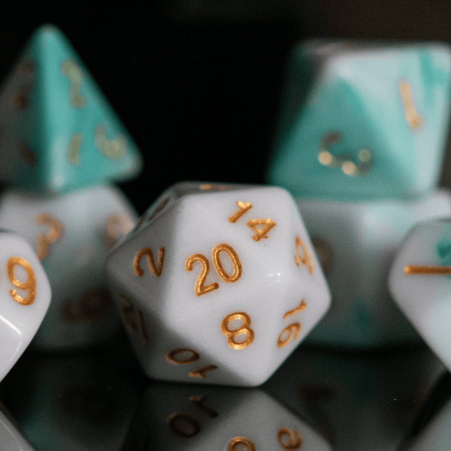 Seafoam Acrylic Dice Set - 