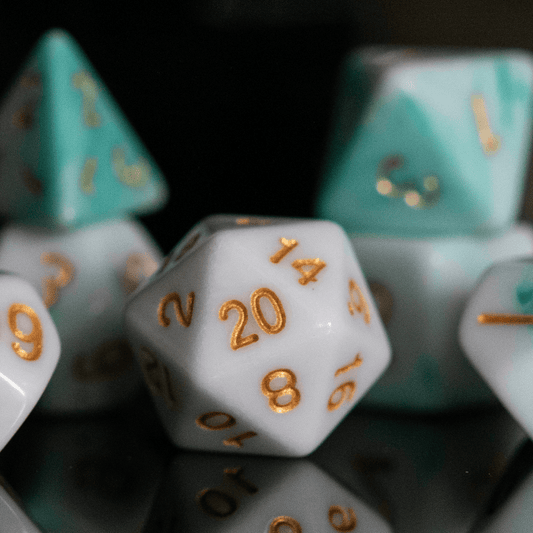 Seafoam Acrylic Dice Set - 
