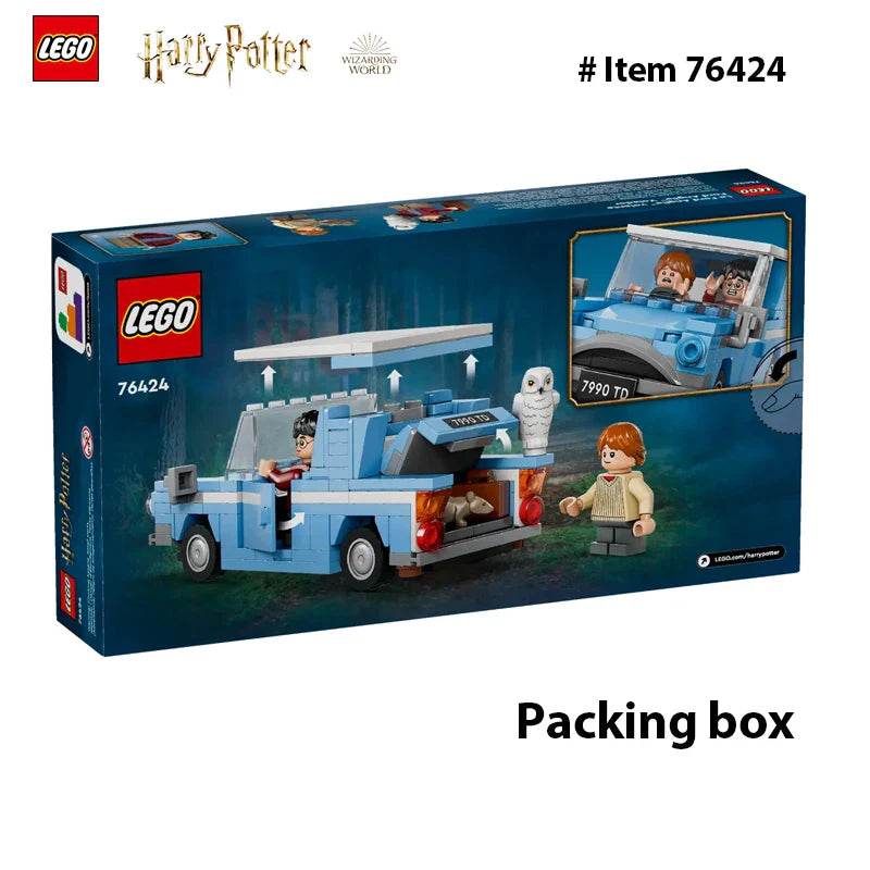 LEGO 76424 Harry Potter Flying Ford Anglia, Buildable Car Toy with 2 Minifigures Harry Potter Car, Gift Boys and Girls Ages 7 - 76424