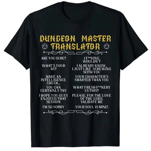 Gaming Master Tabletop Board Game RPG Gamer Gaming Dungeon T-Shirt Gifts Funny Game-Geeks Graphic Tee Tops Short Sleeve Blouses-DungeonDice1