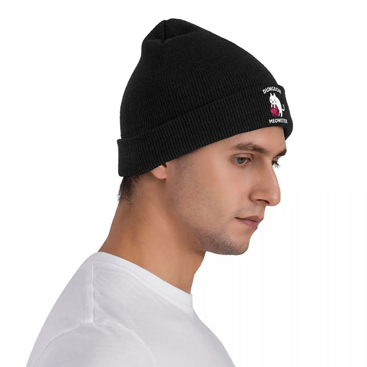 DnD Meowster chapeaux automne hiver bonnet mode donjon maître chat casquettes hommes femmes acrylique tricoté casquettes