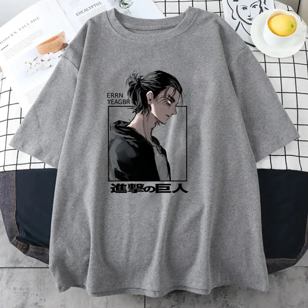 Eren Jaeger T-Shirt Attack on Titan Graphic Tee