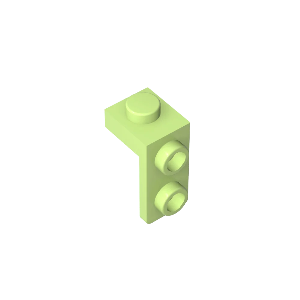 Gobricks Bracket 1 x 1 - 1 x 2 | Compatible Building Block