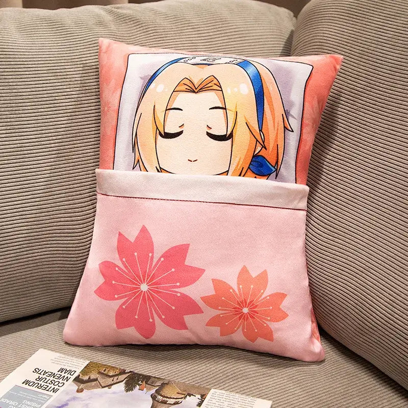 Naruto Anime Plush Pillow: Kakashi & Naruto