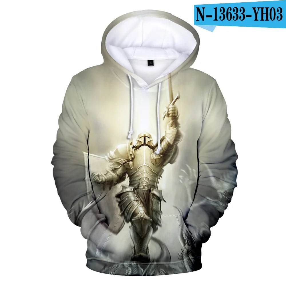 Diablo III 3D Hoodie - Autumn Winter Sweatshirt for All