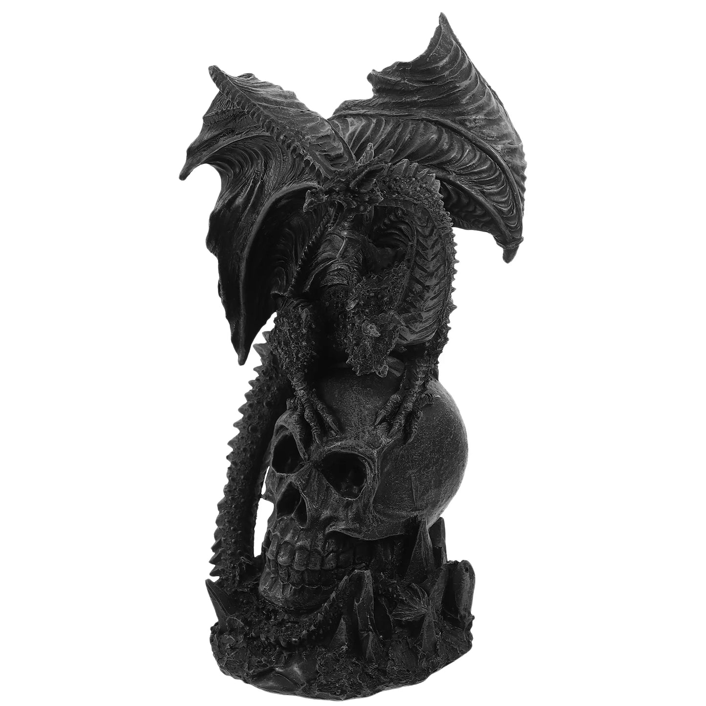 Desktop Dragon Decoration Standing Gothic Figurine Halloween Statue Resin Ornament Home Halloween Decoration