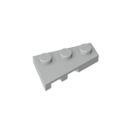 Gobricks GDS-547 Wedge Plate 3 x 2 Right | Compatible Building Block for DIY Creations