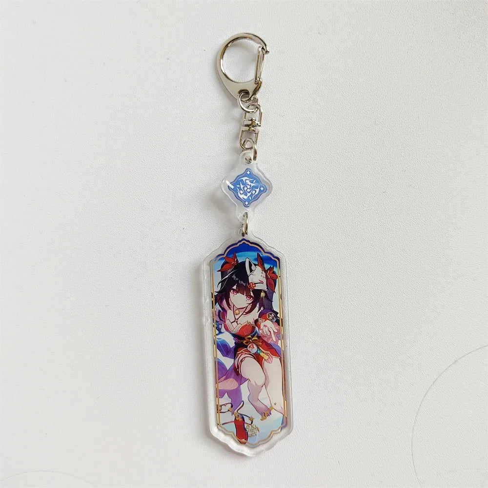 Honkai: Star Rail Keychain Sparkle Lunae Boothill Aventurine Acrylic Figure Keyring Anime Pendant Bag Gifts Accessories Women