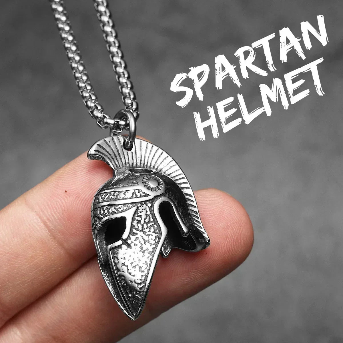 Spartan Roman Helmet Men Necklaces With Pendant Stainless Steel Jewelry For Male Women Punk HipHop Accessories Gifts Wholesale