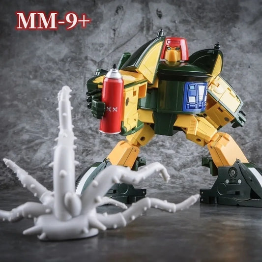¡En Stock! X-Transbot transformación MM-IX + MM9 + ​​MM-9 + Cosmos KLAATU Color verde Metal G1 MP escala figura de acción Robot Juguetes