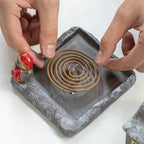 Christmas House Incense Burner - Ceramic Aroma Cone Burner with Chimney Design and Ash Catcher for Table Décor - gold / CHINA
