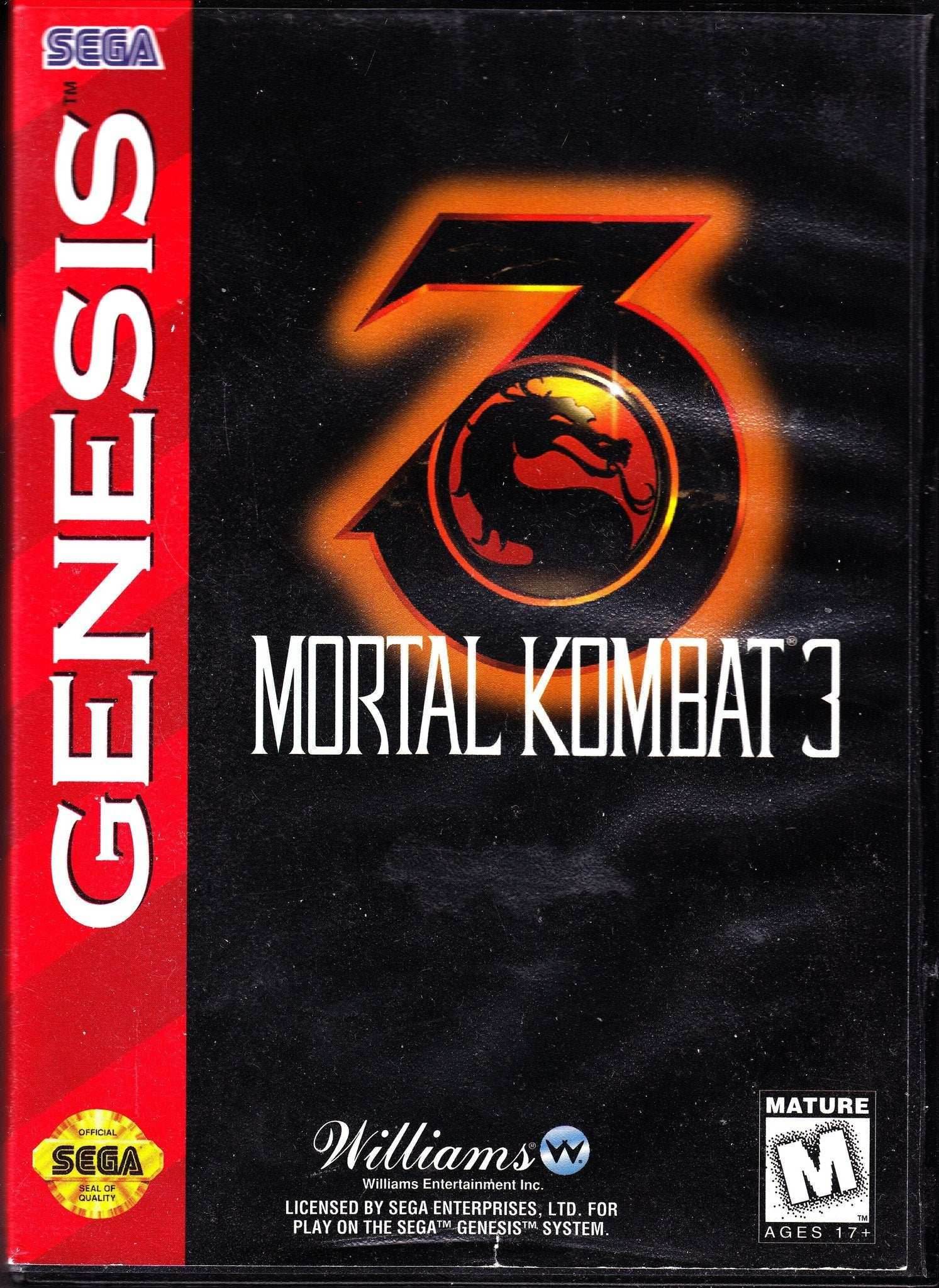 Mortal Kombat 3 (Sega Genesis) - Game Manual Only