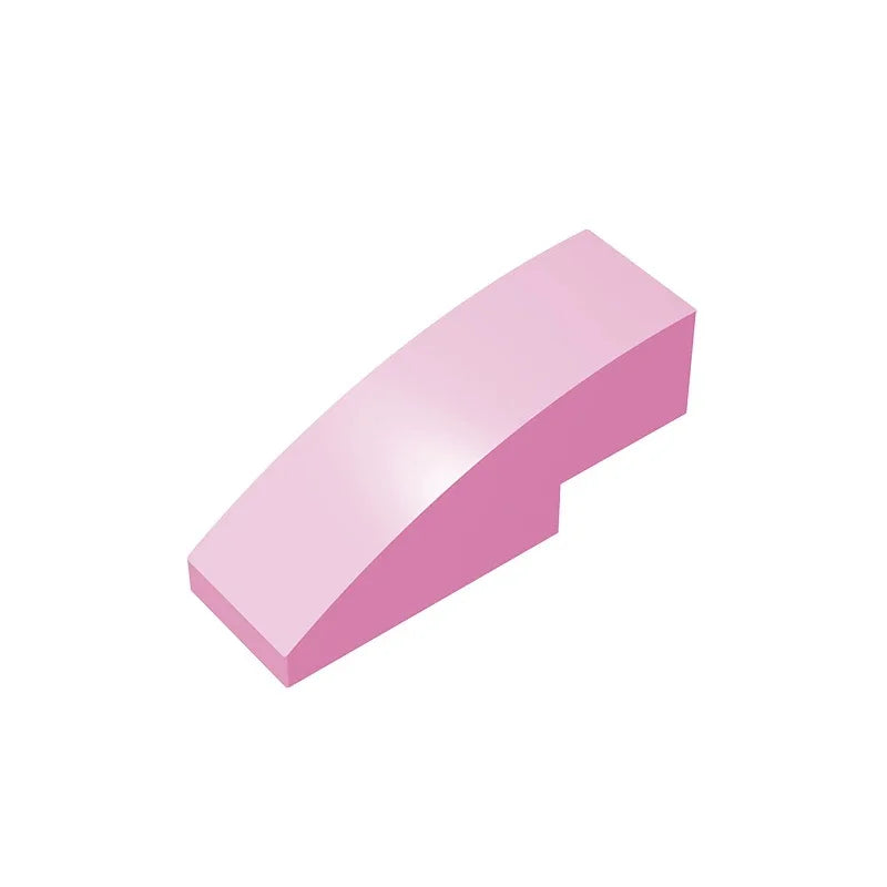 Gobricks GDS-657 Slope, Curved 3 x 1 | Compatible Building Block for Creative Construction