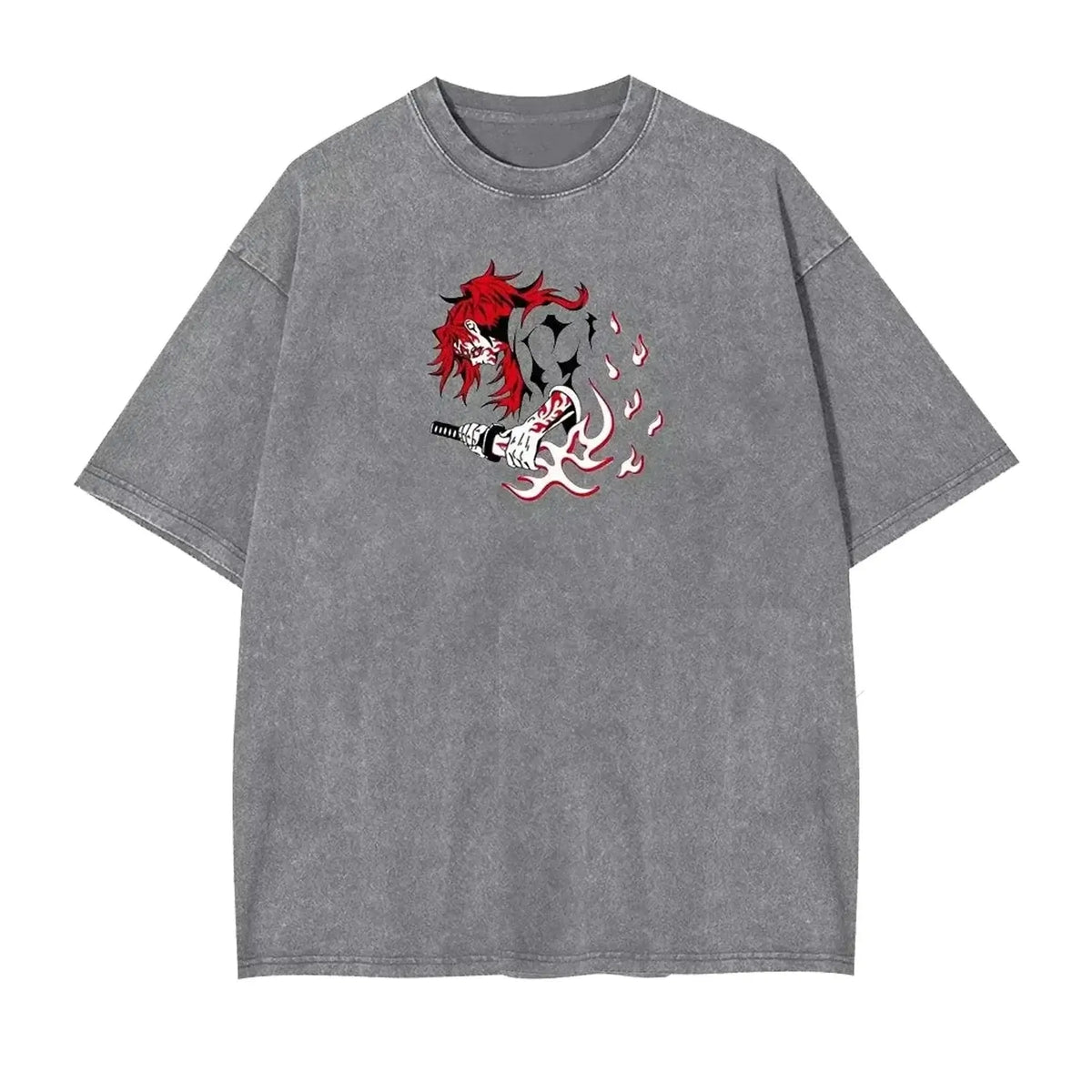 Demon Slayer Kokushibo Graphic T-shirt Harajuku Vintage