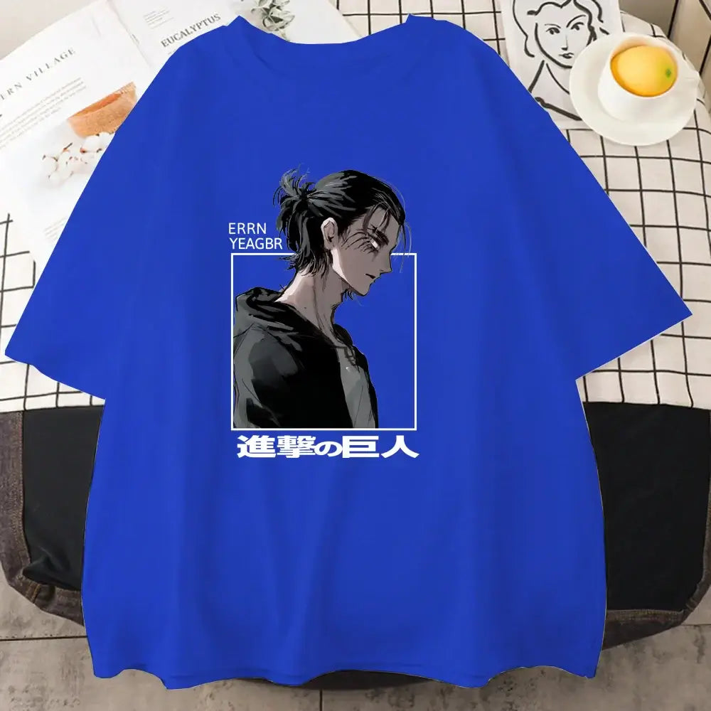 Eren Jaeger T-Shirt Attack on Titan Graphic Tee