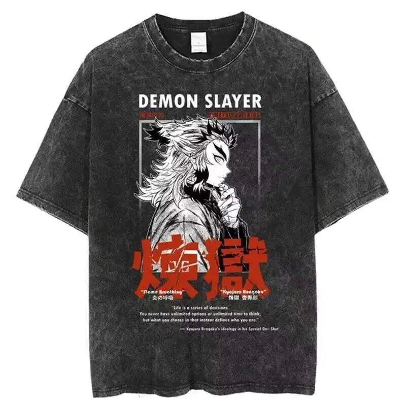Demon Slayer Rengoku Flame Hashira Anime T-Shirt | Summer
