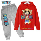 One Piece Hoodies Kids Fashion 2025 Luffy Pullover