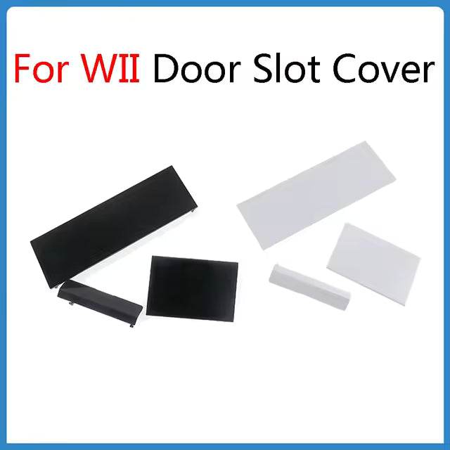 Replacement Doors Compatible With Nintendo Wii (Black) - Black