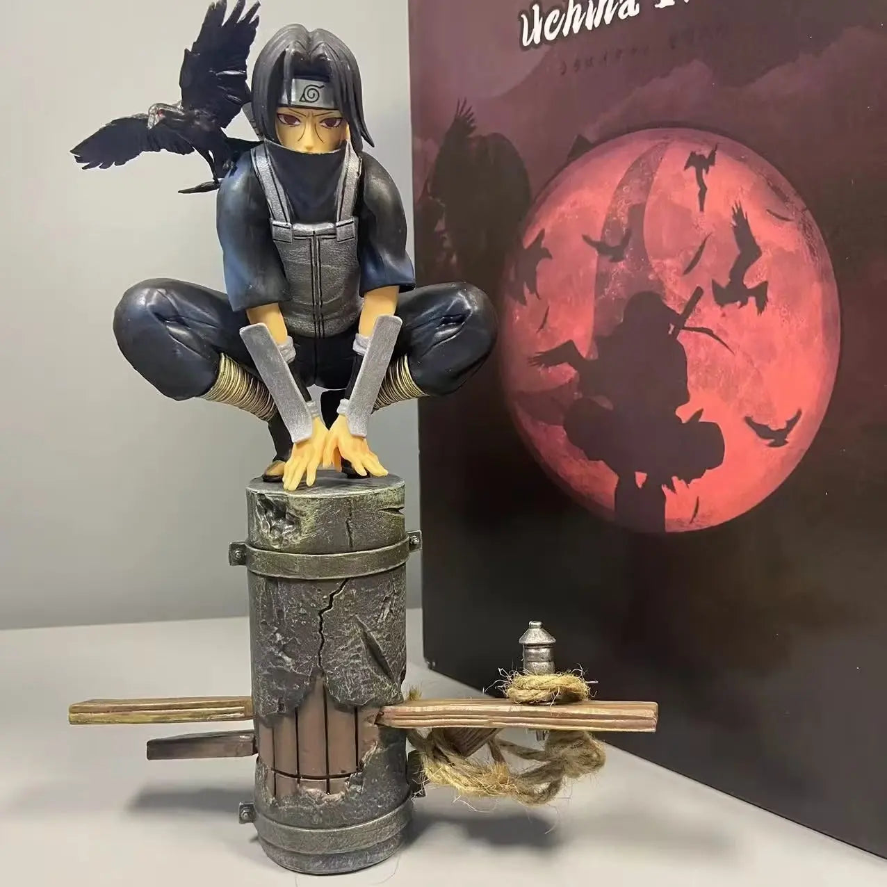 Itachi Uchiha Anime Figurines, Teen Anbu Black Ops Akatsuki Naruto Figure 23cm/9in
