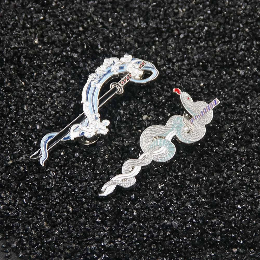 Demon Slayer Sword Keychains, Anime Kimetsu no Yaiba Tomioka Weapon Key Chains Accessories