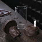 Enlightened Buddha Backflow Incense Burner | Ceramic & Glass - WF01 Only Burner