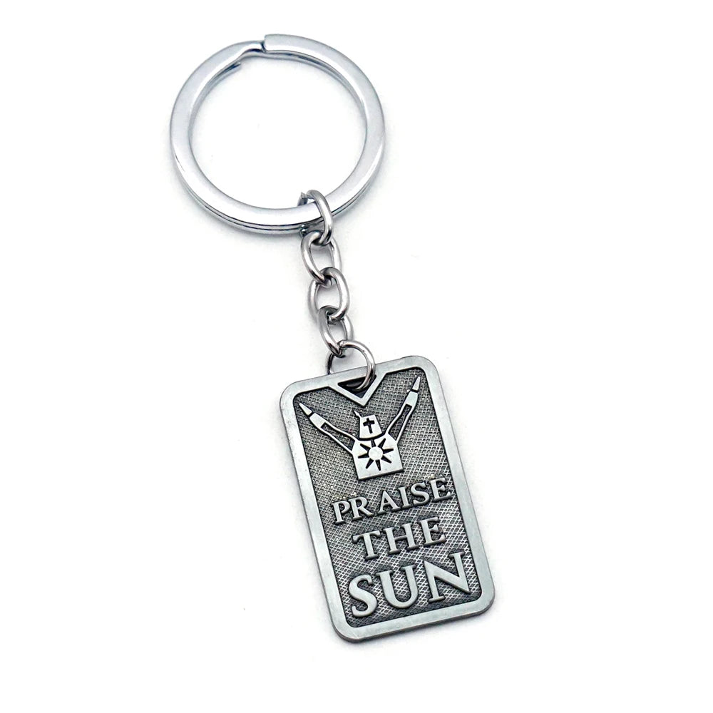 Game DARK SOULS Keychain Sun Knight Key Chain Men Keychains Accessories Car Key Ring llaveros