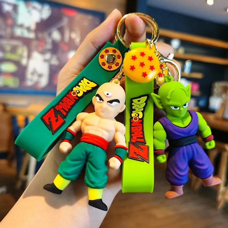 Dragon Ball Z Anime Keychain Super Saiyan Goku Master Roshi Buu Gohan Accessories Car Key Chains