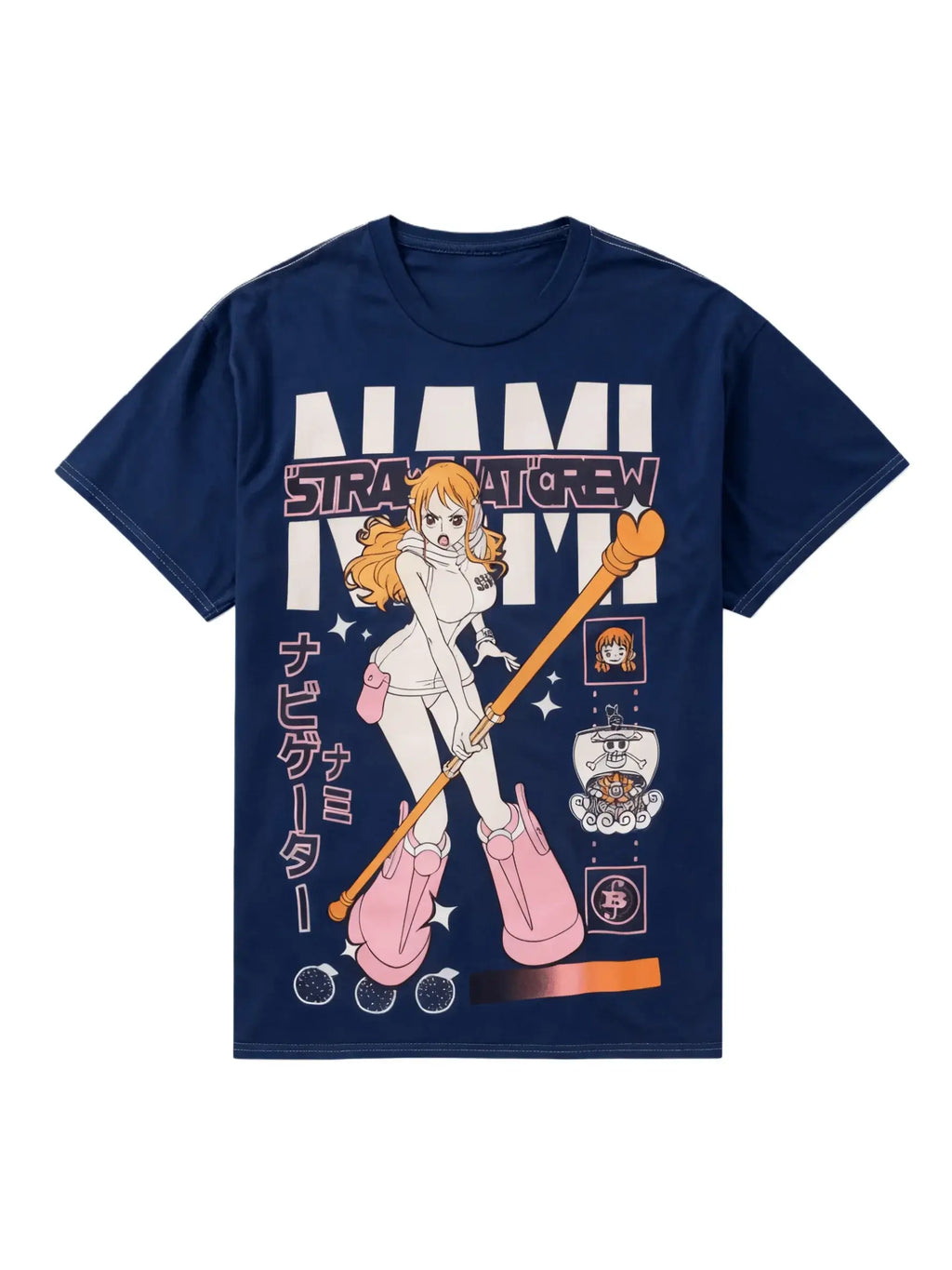 Nami Egghead Island T-Shirt: MINISO Retro Y2K Cotton Tee