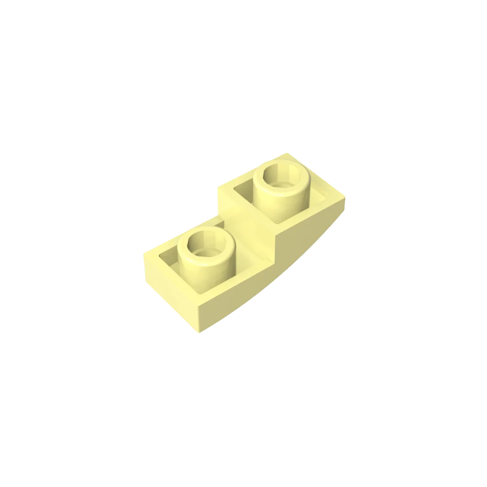 Gobricks GDS-795 Slope, Curved 2 x 1 Inverted | Compatible Building Block for DIY Projects