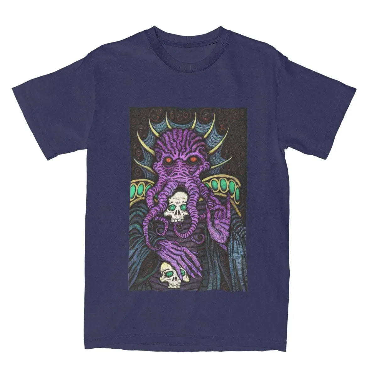 Men DnD Mind Flayer T Shirt Game Cotton Clothing Novelty Short Sleeve O Neck Tee Shirt Original T-Shirt