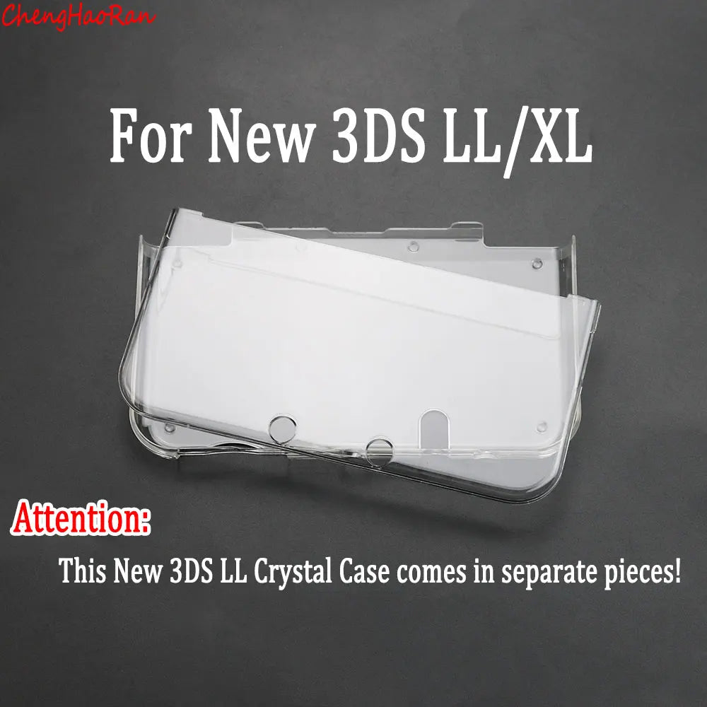 1 Piece Clear Protective Case for PSP PSV GBA SP NDSL DSI NDSi XL 3DS XL New 3DS XLLL Console | Universal Crystal Hard Shell