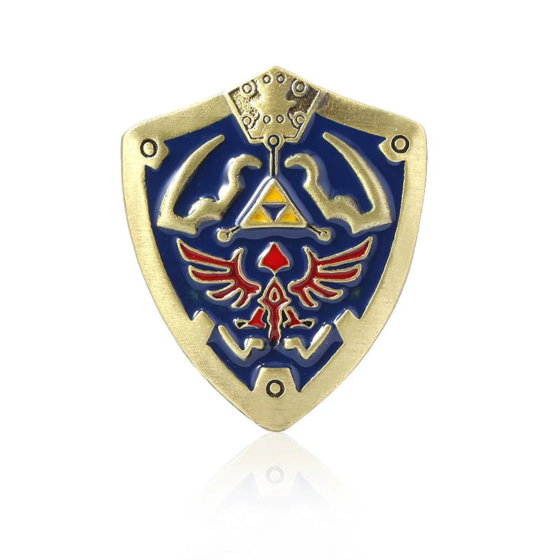 Zeldas Hylian Shield Keychain Breath of The Wild Sheikah Eye Majora's Mask Sword Triforce Symbol Pendant Key Chain Men Jewelry