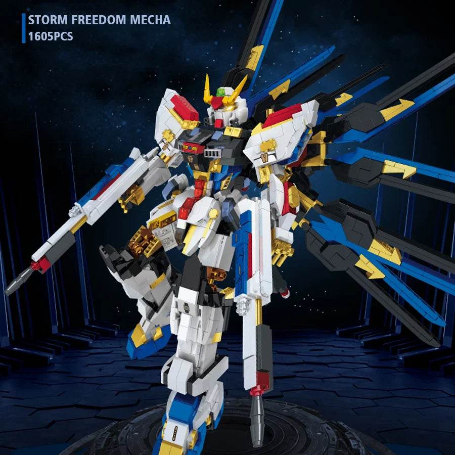 Compatible with LEGO mecha series Chinese style building block assembly model hand-made desktop ornaments birthday gift - Hurricane Freemech / CHINA