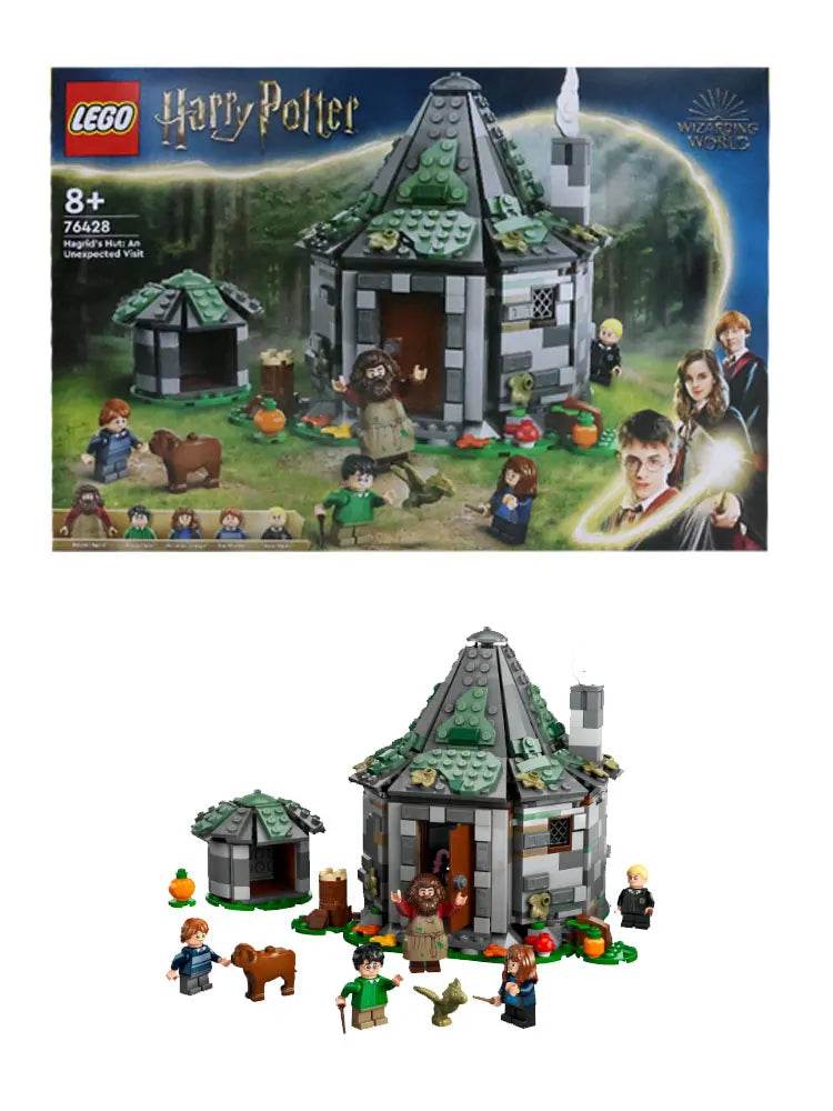 LEGO 76428 Harry Potter Hagrid’s Hut: An Unexpected Visit, Harry Potter Toy with 7 Characters and a Dragon for Magical Role Play - LEGO76428