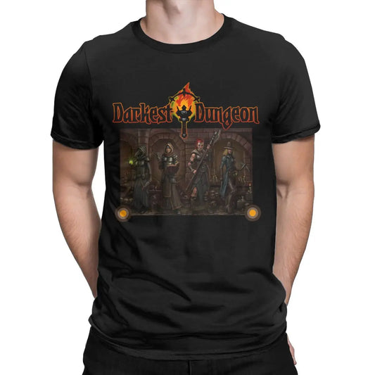 Génial Darkest Dungeon jeu vidéo goth vêtements pour hommes col rond coton t-shirts à manches courtes t-shirts 6XL vêtements