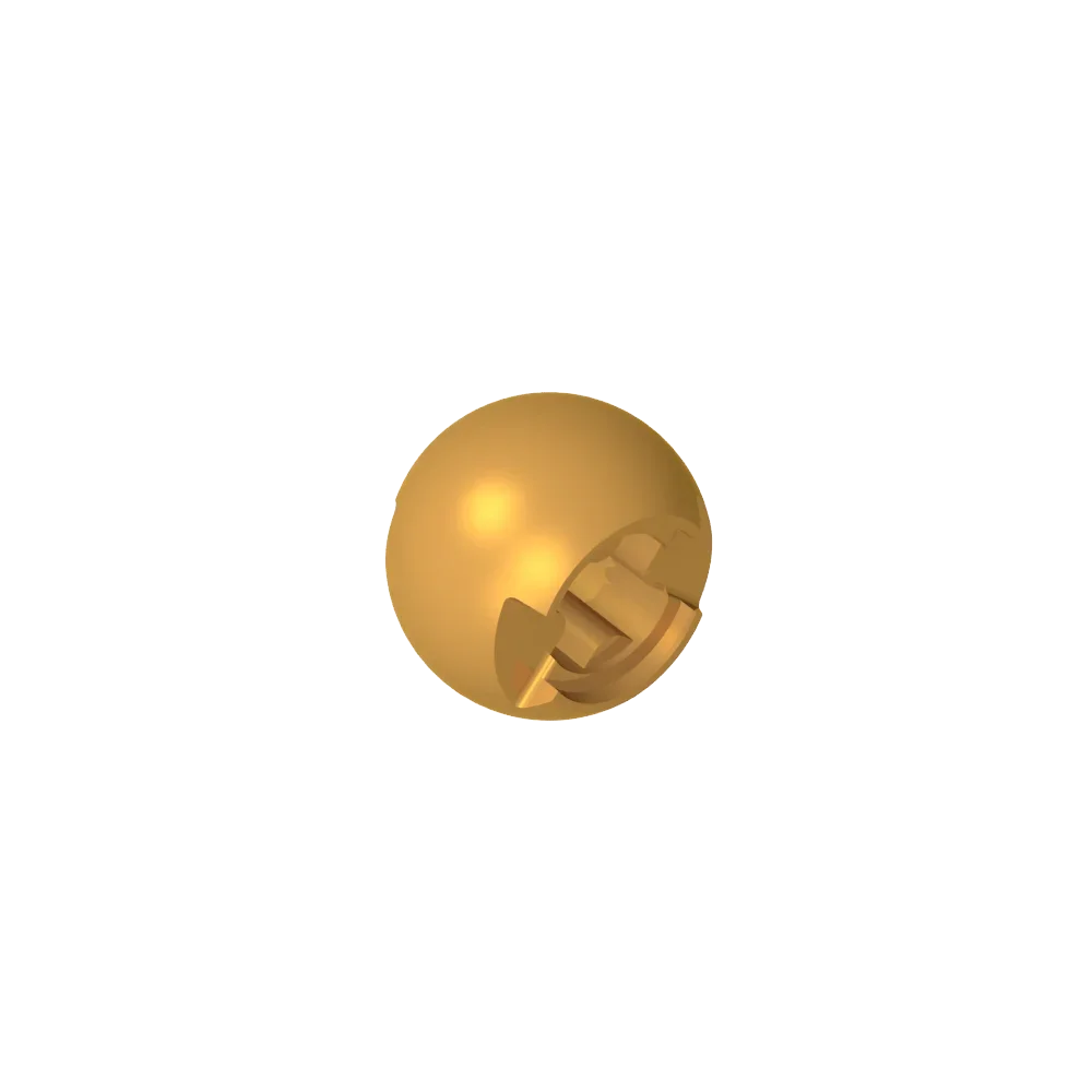 Gobricks GDS-1056 Technical Ball Joint with Through Axle Hole | Compatible Building Block Piece