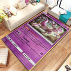 Pokemon Anime Card Pattern Large Area Rug 3D Carpet for Home Living Room Children's Bedroom Sofa Non-slip Kids Doormat Decor M