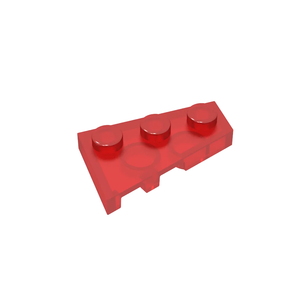 Gobricks GDS-547 Wedge Plate 3 x 2 Right | Compatible Building Block for DIY Creations