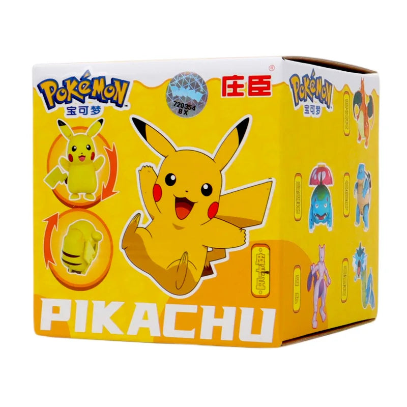 Pokemon Pokeball Anime Figures Toys, Pikachu Gengar Dragonite Snorlax Lapras Pocket Pokeball Toys
