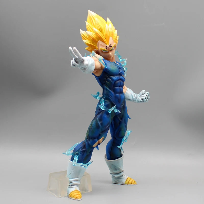 27.5cm Dragon Ball Vegeta Demonization Lift Hand Anime Figure Model Statue Collection Desktop Decoration Ornament Toys Boys Gift