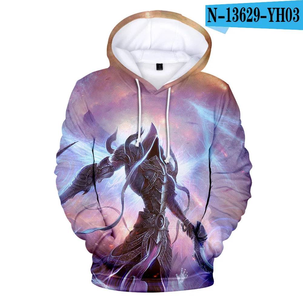 Diablo III 3D Hoodie - Autumn Winter Sweatshirt for All