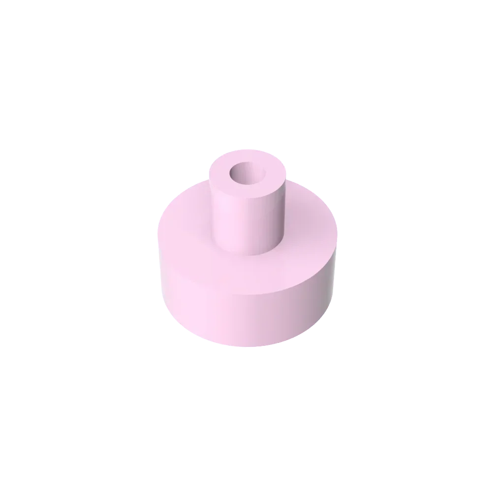 Gobricks Tile Round 1x1 with Bar and Pin Holder | Compatible Building Block