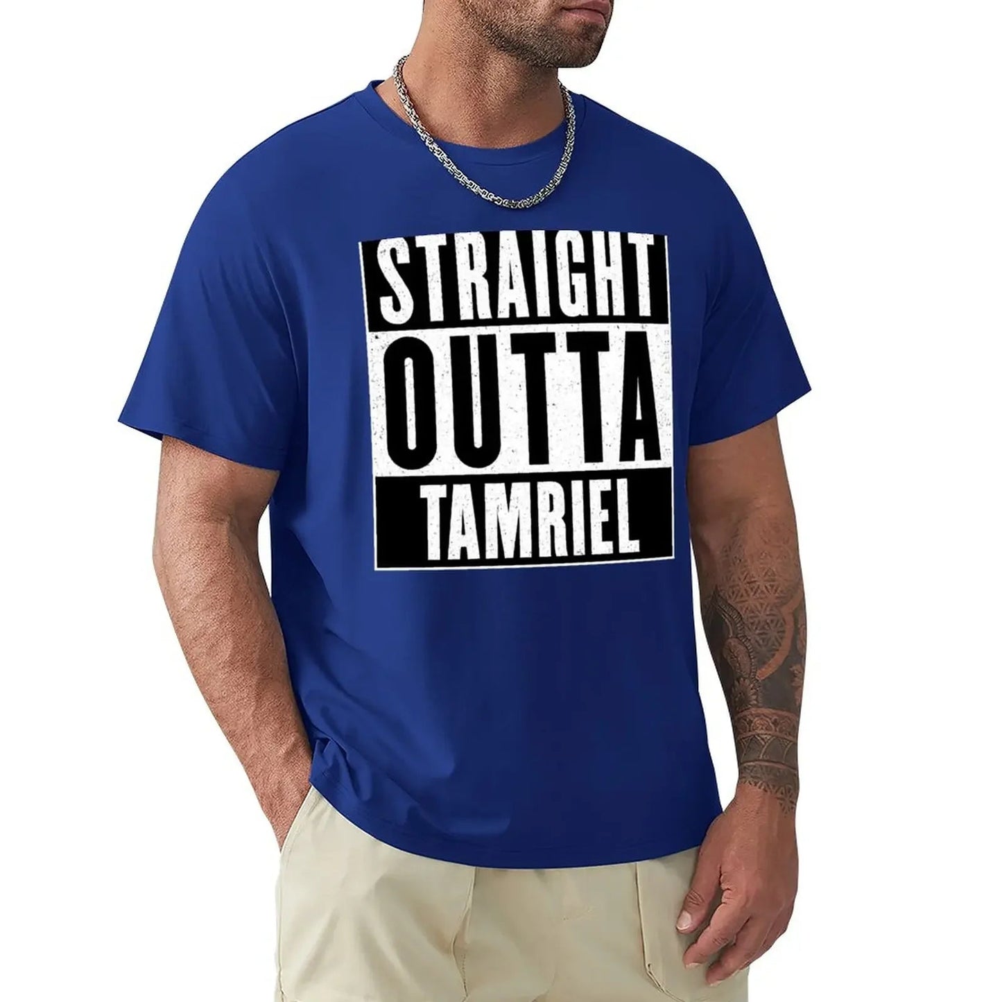 Straight Outta Tamriel T-Shirt cute tops sweat mens t shirt