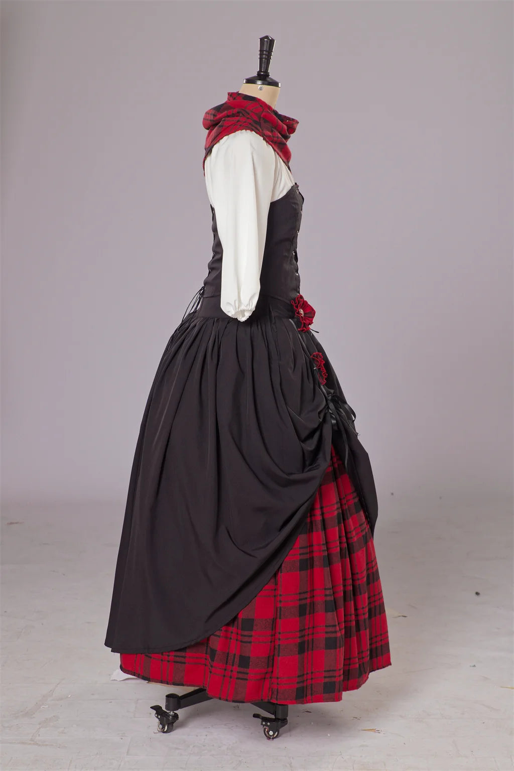 TV Outlander Claire Fraser disfraz Cosplay vestido Claire Fraser Highland vestido Medieval rococó trajes escoceses para mujeres