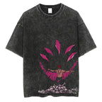 Anime Washed T-shirt: Vintage Harajuku Oversized Cotton Tee