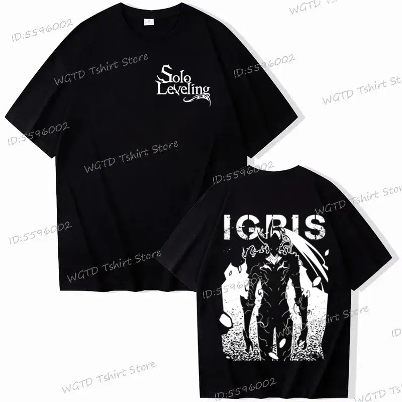 Solo Leveling T-shirt Sung Jin-woo 100% Cotton Tee